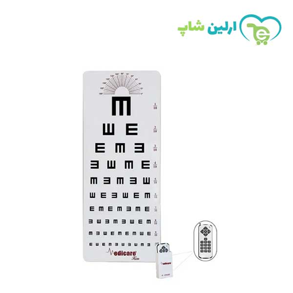 ای چارت بینایی سنجی پیکسلی مدیکر +EC.P ای چارت بینایی سنجی پیکسلی مدیکر +EC.P